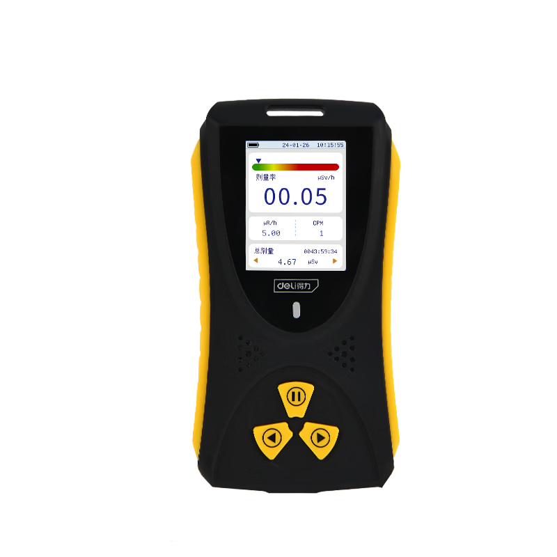 Deli Professional βγX Radiation Personal Dosimeter Alarm Geiger Counter for Nuclear Radiation Detection