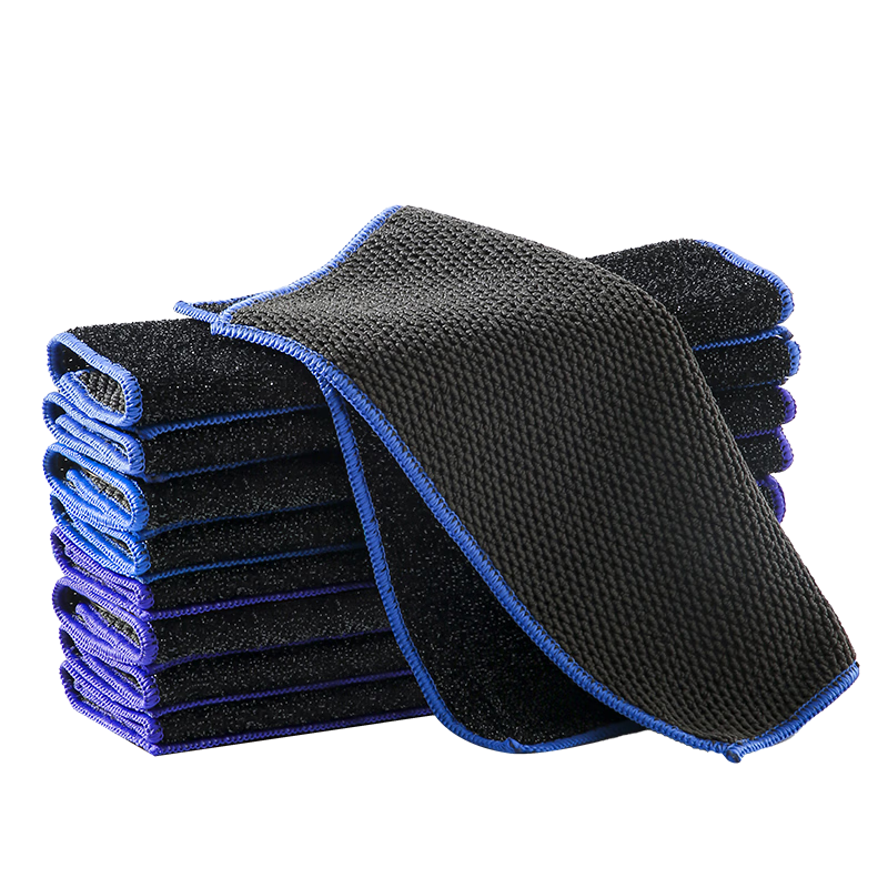 LYNN Kitchen Cleaning Cloth Dishwashing Cloth Non-Damaging Pot 25*25cm 2 Pieces Double-Sided Degreasing Strong Absorbent Cleaning Cloth