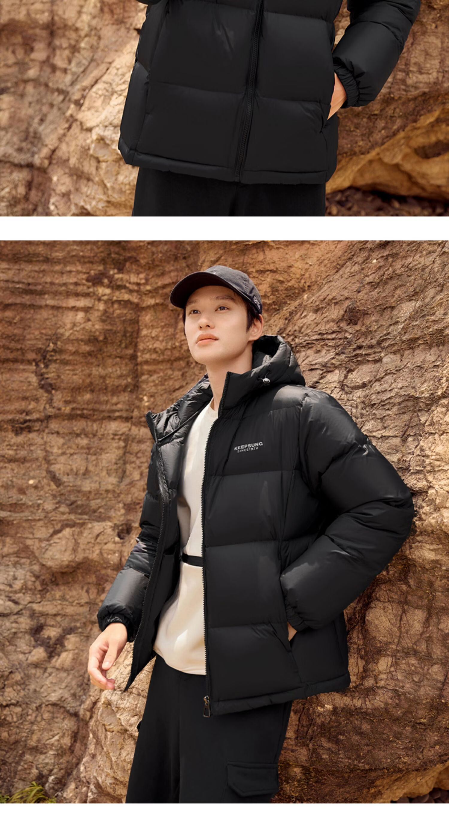 Yalu Women's Short Waterproof and Stain-Resistant Down Jacket 2025 Winter New Hooded Thermal Warm Puffer Coat JD Self-operated 9