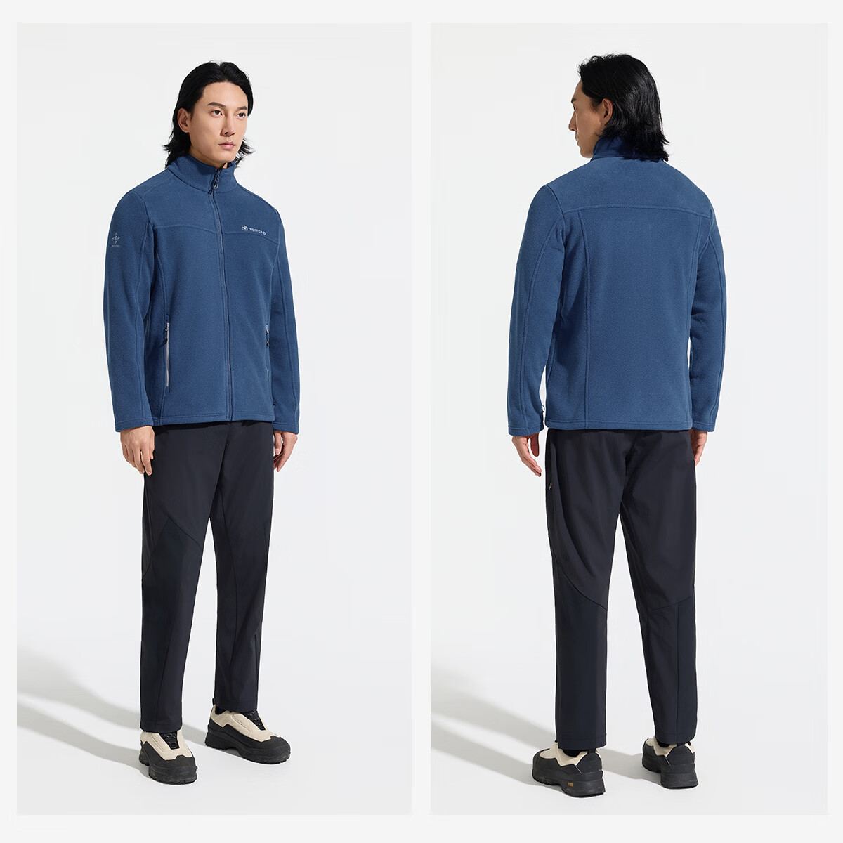 TOREAD Fleece Jacket 25 Autumn Winter New Men's Zipper Coat Fleece Warm Anti-Static Top TACCCN91868 4