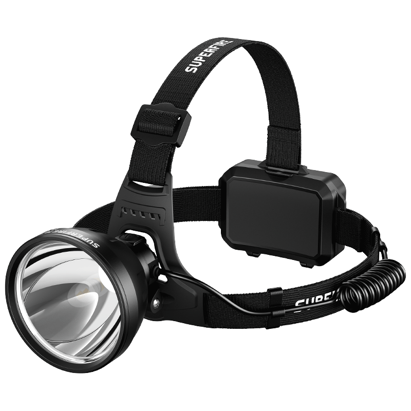 SupFire High-Powered Headlamp Sensor Outdoor Long Battery Life High Lumen Miner Work Light