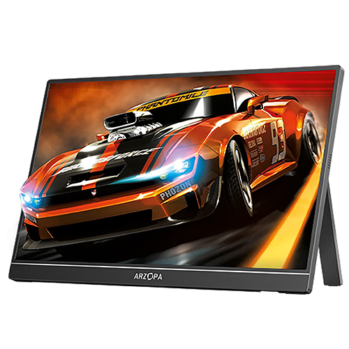 ARZOPA A Zhuopa 16.1-Inch 144Hz High Color Gamut Portable Monitor IPS Screen Laptop Phone Secondary Screen Switch Ps4/5 Display Screen Obsidian Black