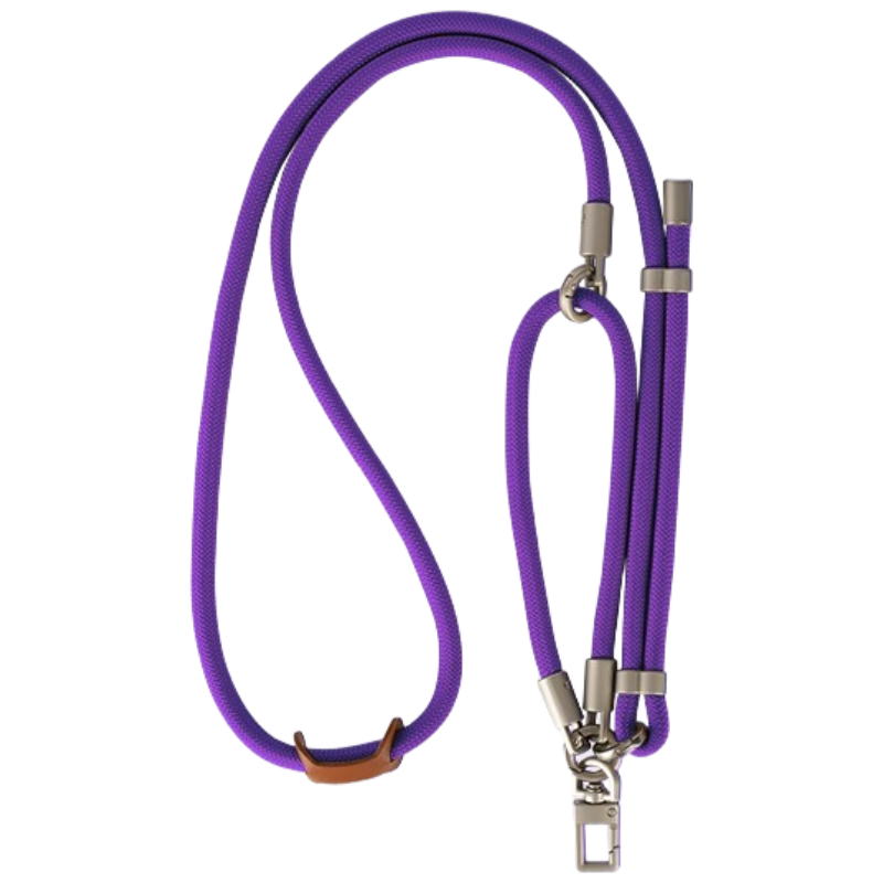 Kewo [Bold Upgrade 3-in-1] Phone Lanyard Neck Strap Crossbody Wrist Strap European Anti-Theft Gadget Detachable Adjustable Hanging Chain Pendant for Women Anti-Lost Anti-Drop Dark Purple New Year Edit
