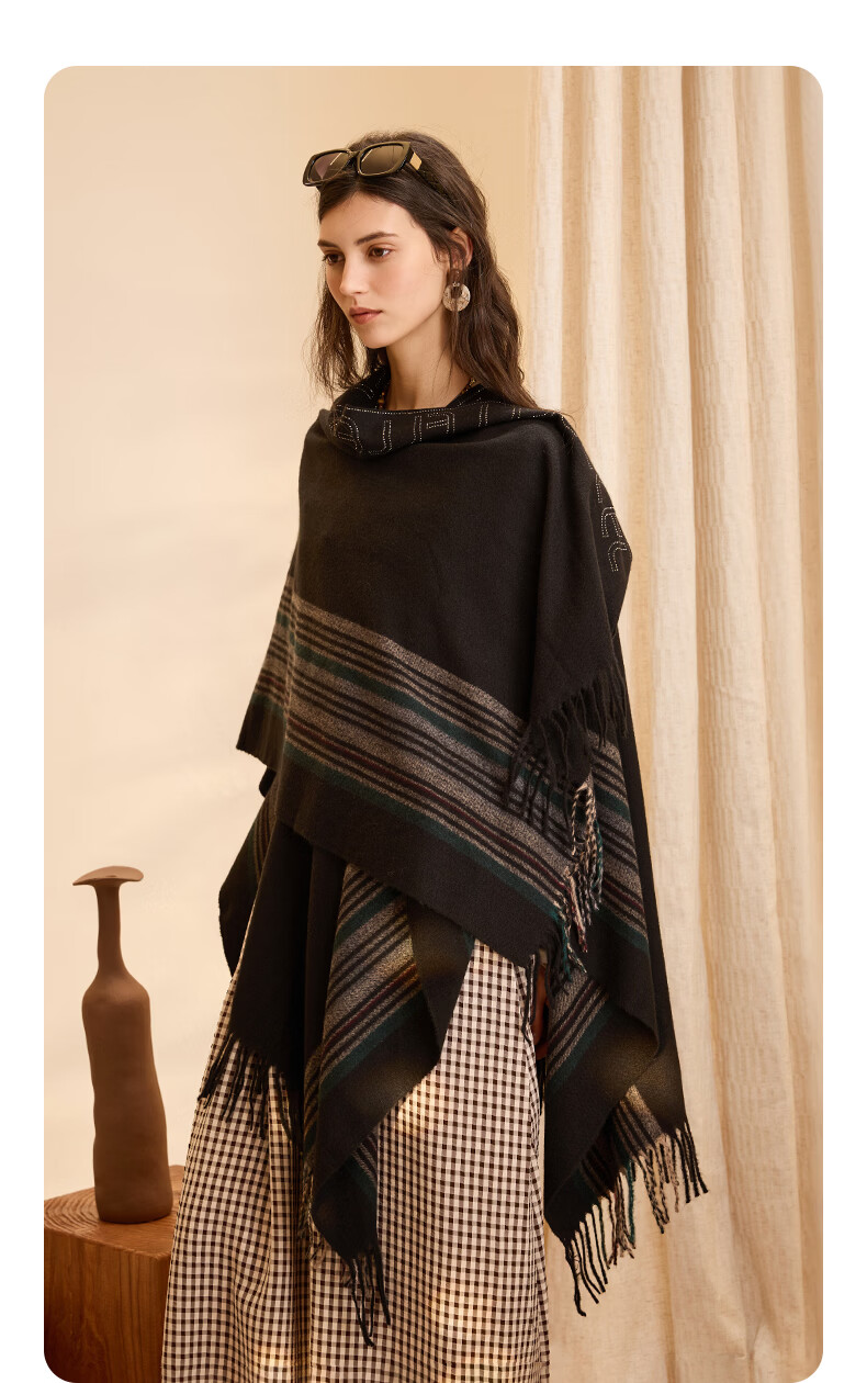 ELLE Women's Warm Shawl Office Essential Summer Air Conditioning Room Nap Travel Gift for Girlfriend 16