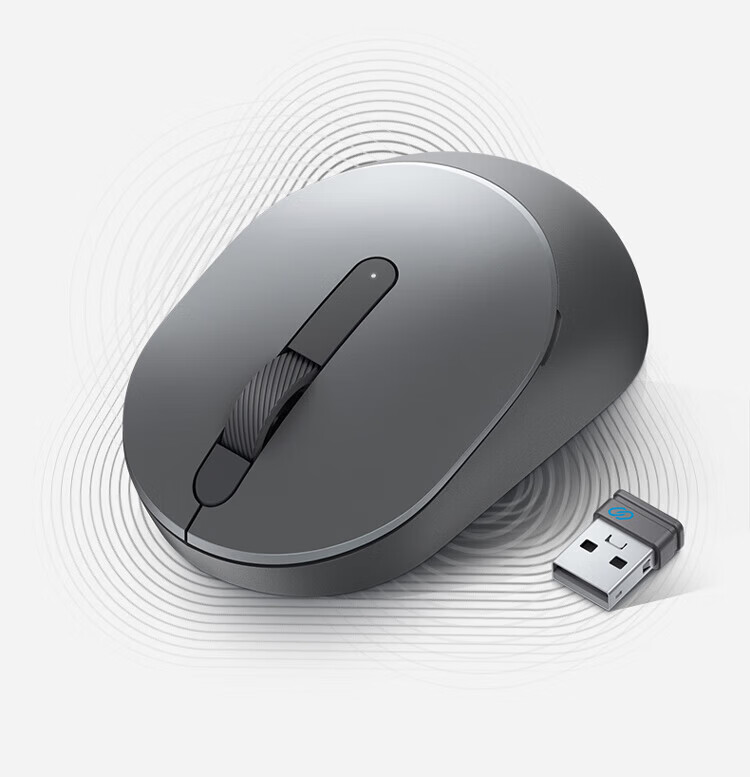 DELL MS3320W Wireless Bluetooth Symmetric Mouse Black for Office and Home Use 1