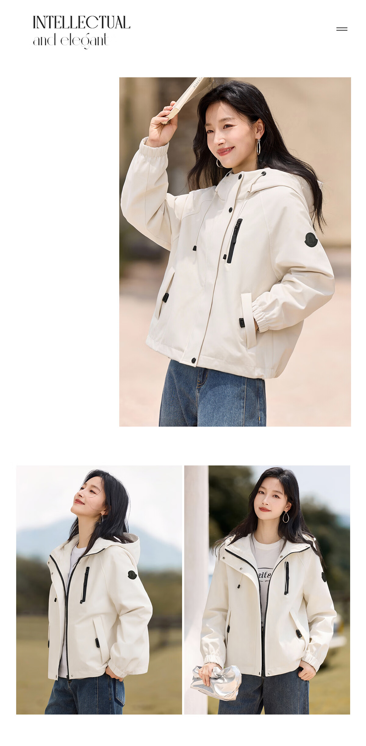 Chushen Spring and Autumn Short Jacket Women Fashion Stand Collar Drop Shoulder Loose Casual Jacket Top S53D049 26
