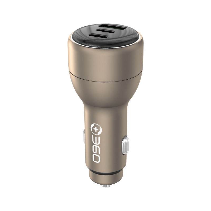 360 Car Charger Data Cable Set 1A2C 120W+30W Dual Super Fast Charge C12 Cigarette Lighter Charger Head One-to-Three Converter Compatible with Apple Huawei Xiaomi