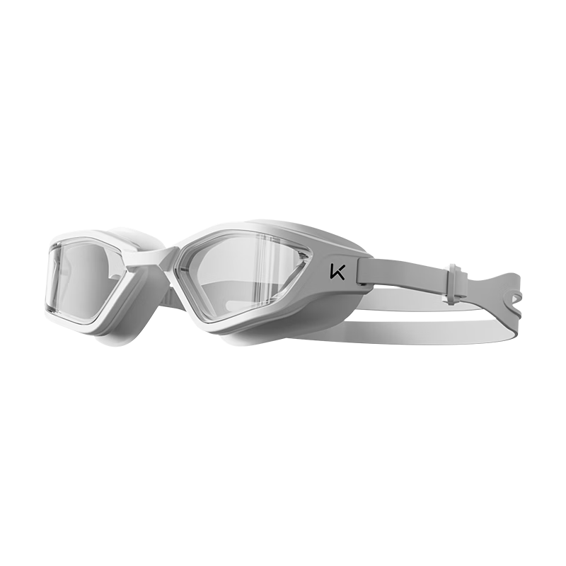 Keep Mist Shield Swimming Goggles Unisex HD Professional Advanced Long-Lasting Anti-Fog Goggles and Swim Cap Set Crystal White