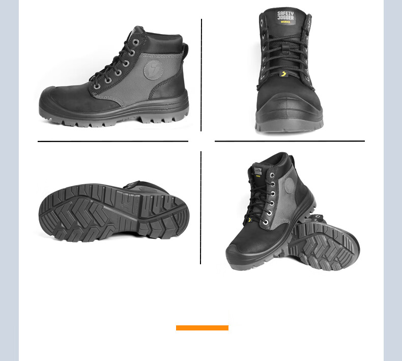 SAFETY JOGGER DAKAR Brown Men's Safety Work Shoes Anti-Smash, Anti-Puncture, Anti-Static, Wear-Resistant Size 39 17