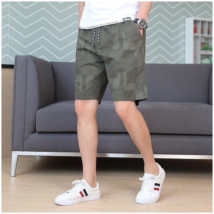RED DRAGONFLY Men's Summer Cotton Casual Fashion Lightweight Comfortable Breathable Cool-Fit Black Shorts XL 13