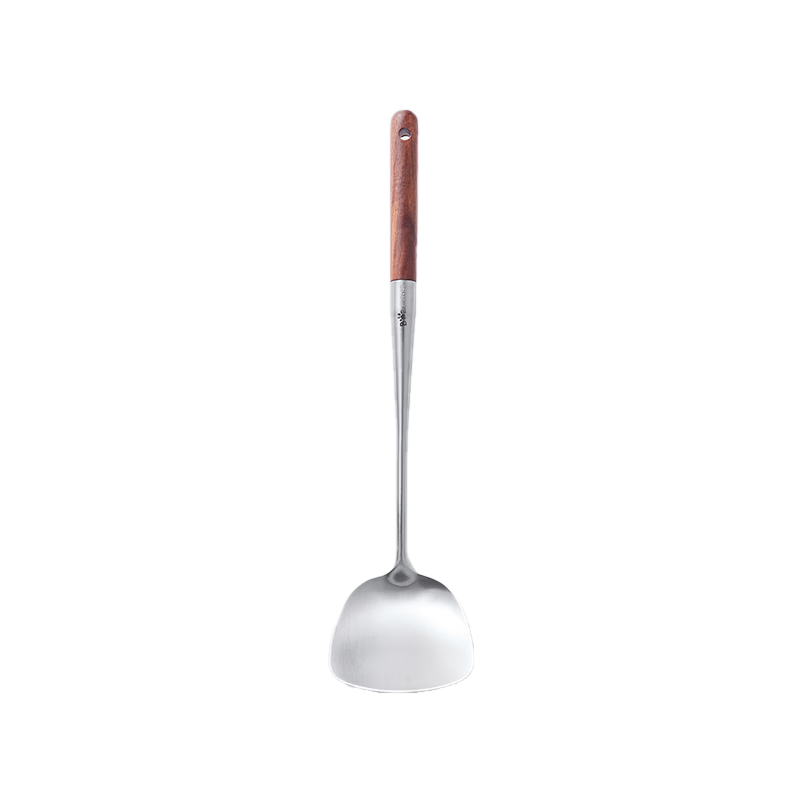 Bear 316L Stainless Steel Spatula, Pear-Shaped Extended Thickened Heat-Resistant Handle, Suitable for Soup Pots, Flat Bottom Pots, Non-Stick Pans, And Spatulas