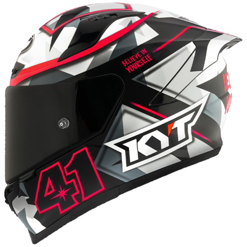 KYT Official Genuine Imported Full-Face Motorcycle Helmet Four-Season Windproof Racing Helmet ST-15 XXL