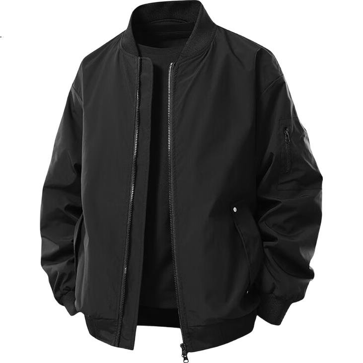 I'M DAVID Men's Autumn Pilot Jacket Casual Loose Workwear Baseball Coat