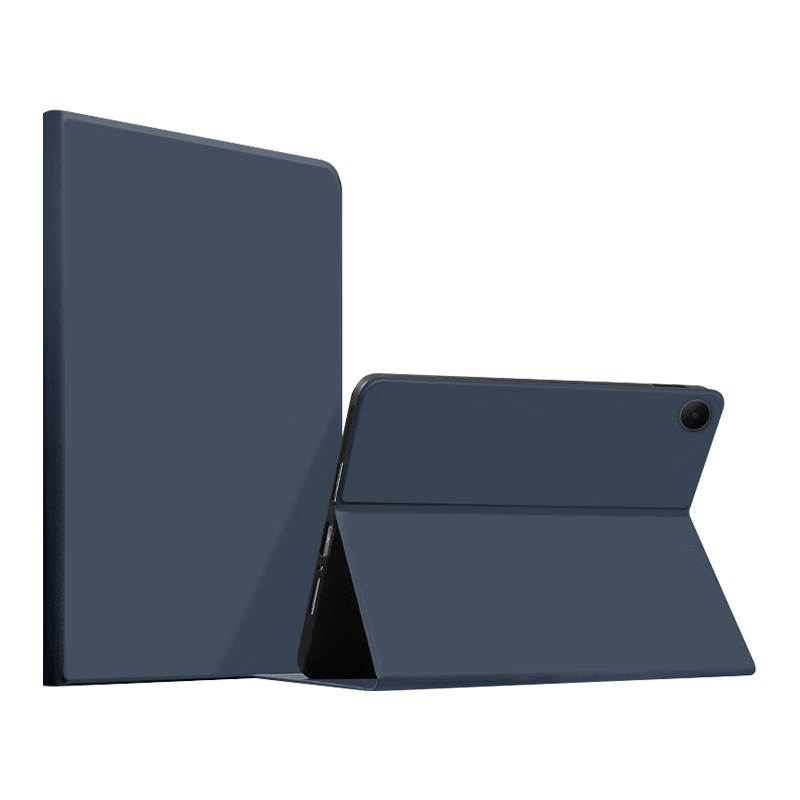 ALittleFlower Oppo Air5 2025 Model 12.1-inch Universal Laptop Case Tri-fold Stand Full Coverage Ultra-thin Smart Sleep Deep Blue