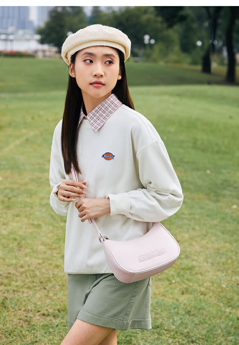 Dickies Classic Casual White Women's Shoulder Crossbody Underarm Bag 13