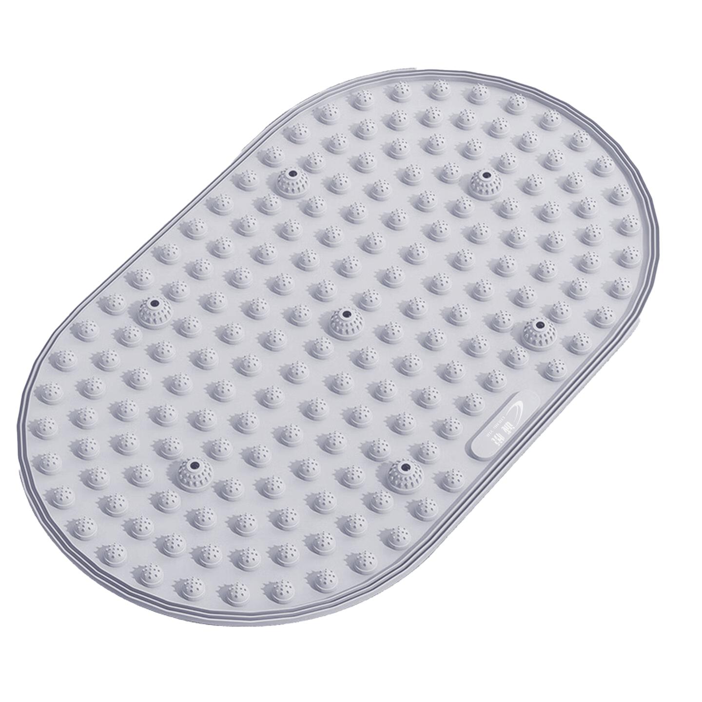 Chengyue Liquid Soft Gel Acupressure Board Ultra Slow Running Foot Massage Mat Foot Acupoint Therapy Toe Gray CY-622