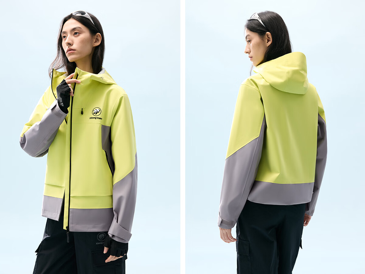 Panda Windproof and Rainproof Jacket Unisex 2026 Spring Summer Heavy Rain Waterproof Durable Outdoor Hiking Mountaineering Coat B076 37