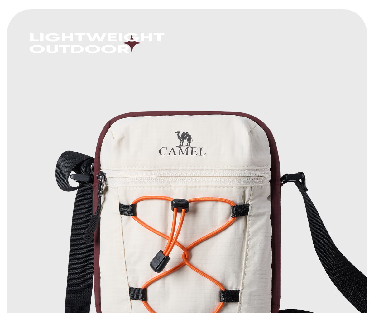 CAMEL Portable Lightweight Mobile Phone Crossbody Bag Casual Outdoor Sports Student Commuter Trendy Waist Bag 575B777025 1