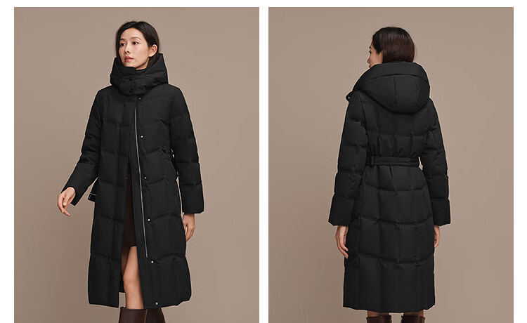Bosideng Women's 90% Goose Down Long Business Casual Thickened Jacket Hot Sale Mall Style 8