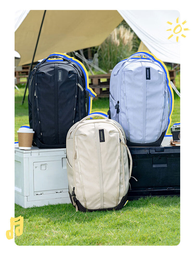 American Tourister Functional Backpack 26th Anniversary New Large Capacity Travel Casual School Bag NB3 Purple Celebrity Edition 7