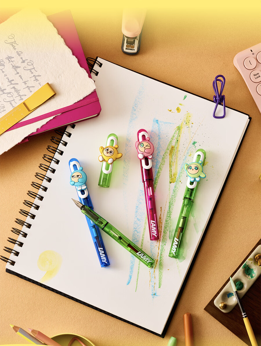LAMY Lamy Fountain Pen Gift Box Egg Party Collaboration Balloon Ink Pen for Third Grade Primary School Students Calligraphy Practice Correct Posture Egg Pink 0.5mm 3