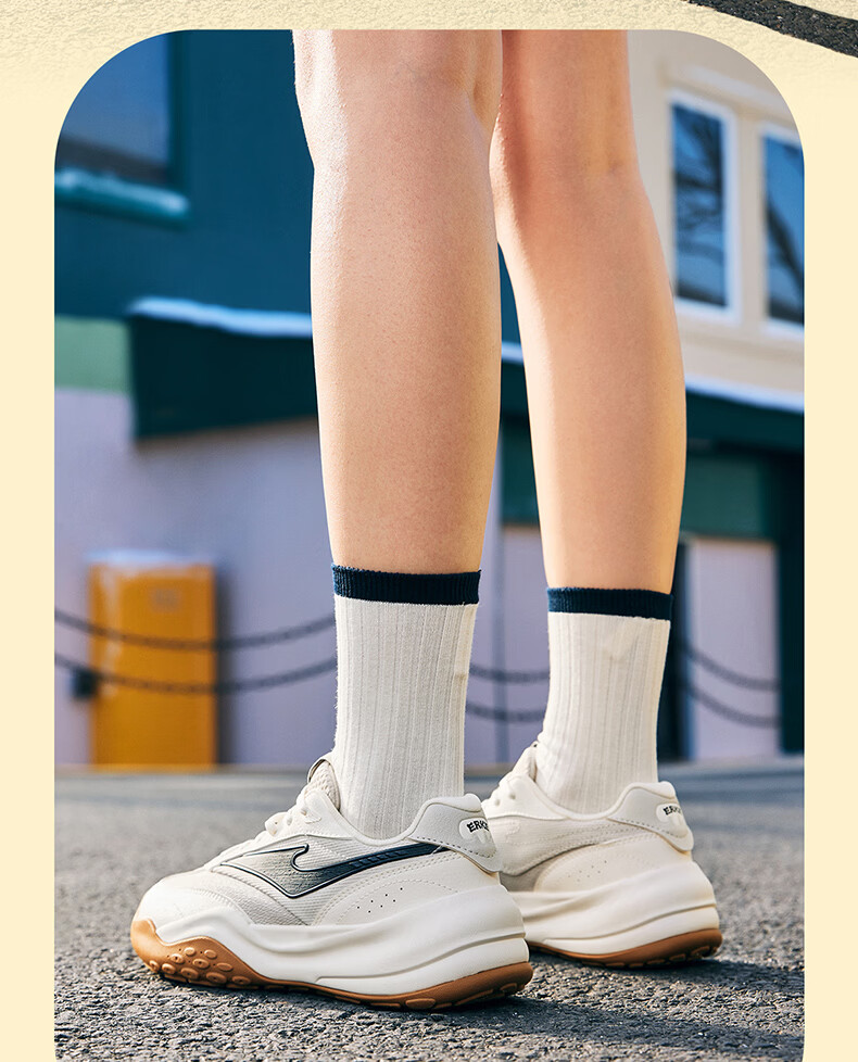 ERKE Casual Shoes 26 New A-Gan Style Versatile Sports Shoes Soft and Comfortable Men's Casual Shoes | Cheese 2.0 4