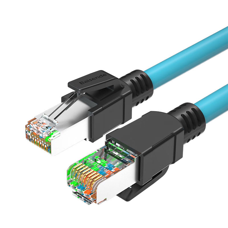 BOSENDE Cat6a Shielded High Flexible Patch Cable, 10 Gigabit Industrial Network Cable, Profinet EtherCat Ethernet Cable, BSD-CAT6A 10 Meters