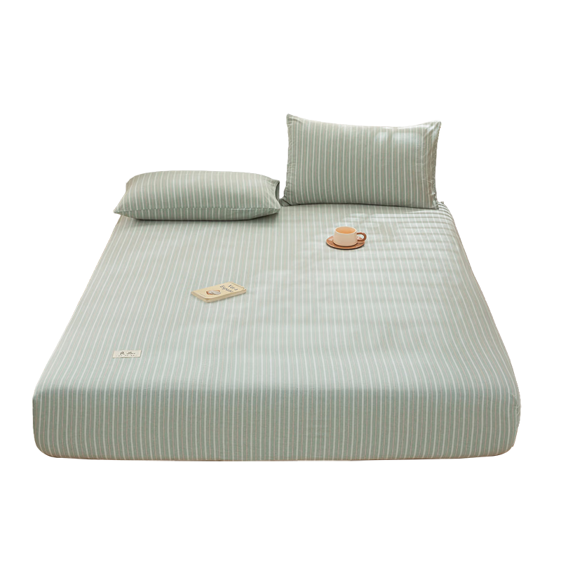 MUJI A-Class 100% Cotton Fitted Sheet Single Piece for 1.8m Bed Mattress Protector Pure Cotton Bed Cover 1.8m x 2m