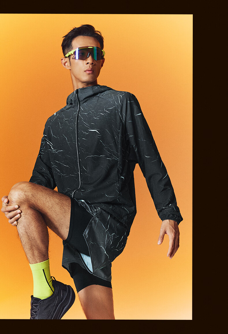 Xtep 2000KM PRO Men's Running Shorts Fake Two-in-One Breathable Quick-Dry Sports Training Five-Point Pants 17