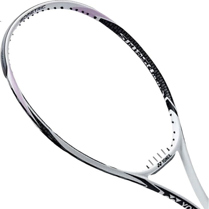 Теннисная ракетка YONEX SMASH HEAT, композитная, для начинающих и продвинутых, белая, преднатянутая, с подарками