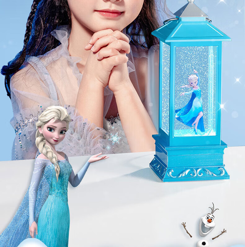 DISNEY Frozen Elsa Princess Music Box Speaker with Light, Crystal Ball Music Box Ornament, Lantern Festival Gift for Girls, Students, Birthday, Women's Day, Back-to-School 22094 2