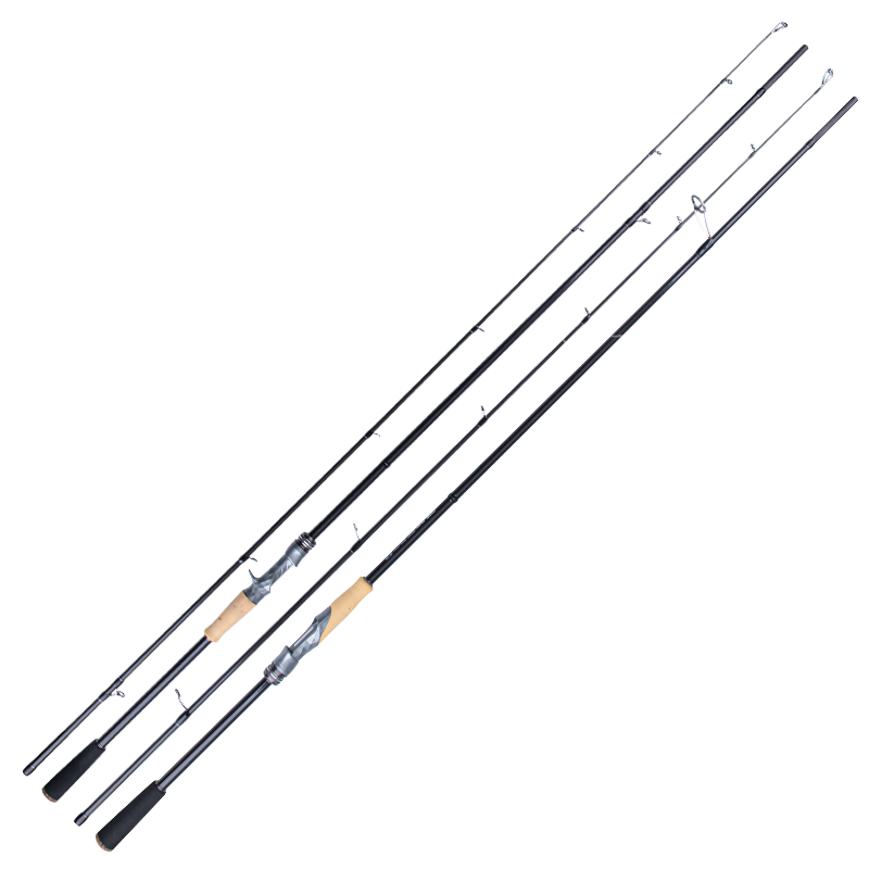 FishingFans Quick Shark Long Cast Lure Rod Universal Fresh and Saltwater Fishing Rod Bass Pike Black Pit Shore Casting Rod 2.7m Straight Handle MH