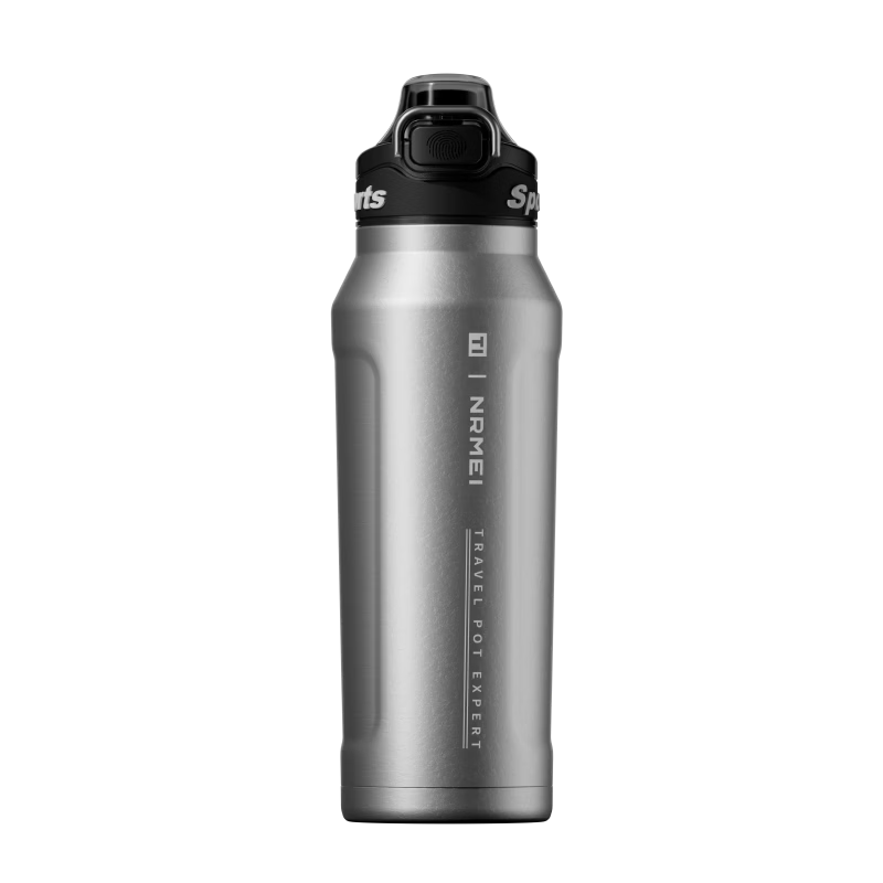 ERM Pure Titanium Insulated Water Bottle Men's Large Capacity Lightweight Outdoor Sports Portable Cycling Pure Titanium Flask Cup
