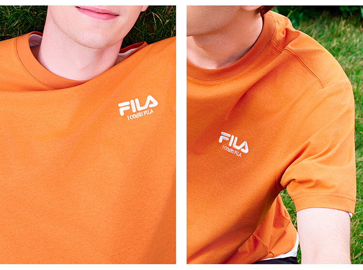 FILA 2026 Summer Moisture-Wicking Quick-Dry Couple Short Sleeve T-Shirt Fashionable Round Neck Casual Sun Protection Top 48