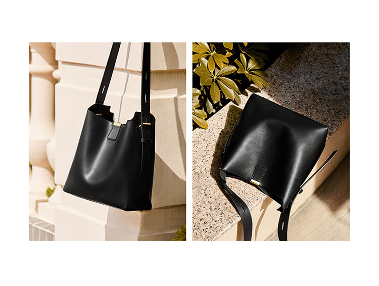 Nalandu Women's Bag 2026 New Cowhide Bucket Bag Shoulder Bag Crossbody Commuter Gift for Girlfriend 38 Goddess Festival Gift 4