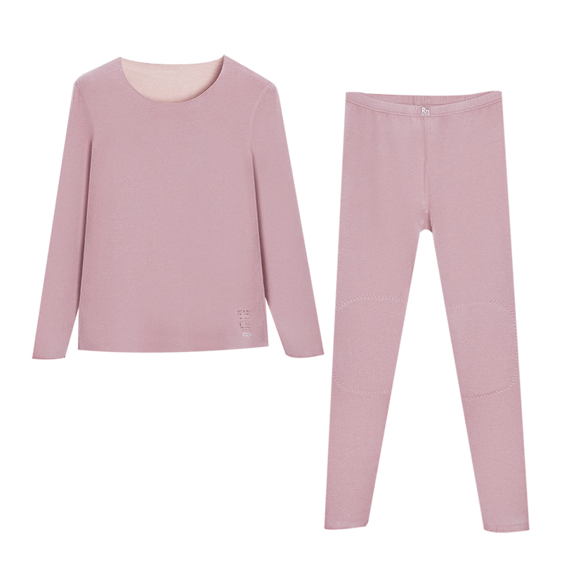Hodo Thermal Underwear for Women, Heat-Generating Seamless Cotton-Lined Autumn Top And Pants, Knee Protection Warm Set, New Autumn Collectio