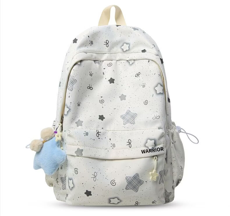 Warrior Girls' School Backpack Ins Style High-Value Large Capacity College Student Lightweight Shoulder Bag for Middle and High School Students 10