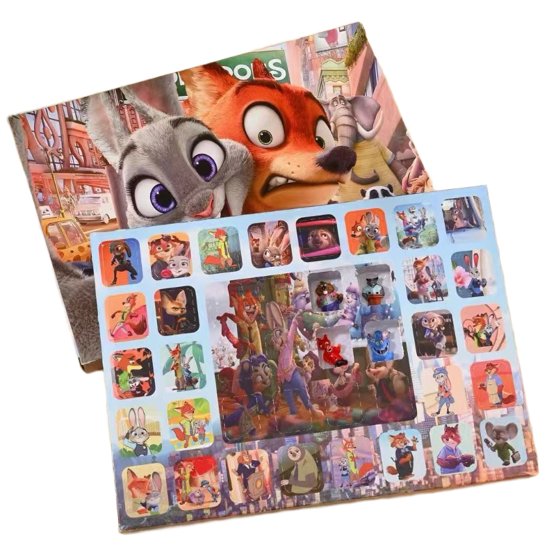 Licheers Zootopia Blind Box Mini Figurine Keychain Educational Toy for Kids Boys Girls Birthday Gift