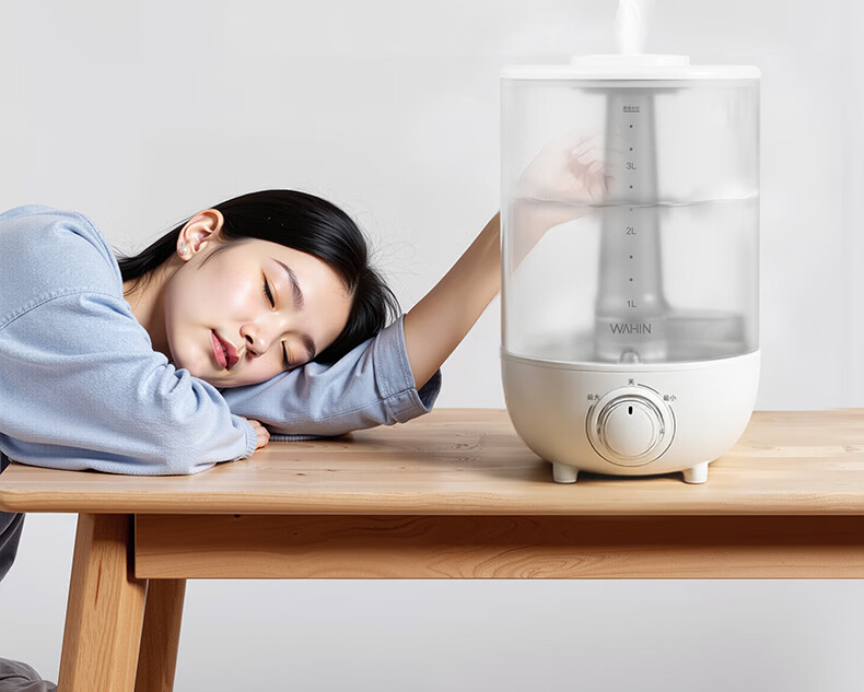 Hualing Midea Water Glow Humidifier 3.5L Home Bedroom Large Mist Quiet Small Desktop Humidifier for Pregnant Women, Babies, and Kids Gift for Girls Moisturizing 13
