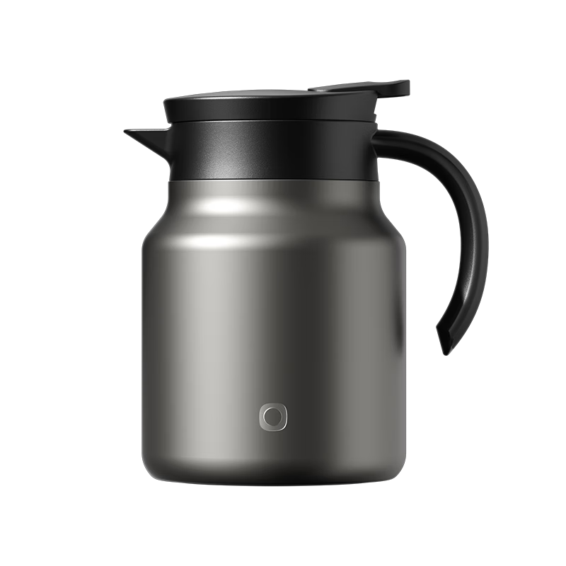 JD Jingzao Insulated Teapot Ceramic Liner Tea Infuser Office Brewing Pot Gray 1L