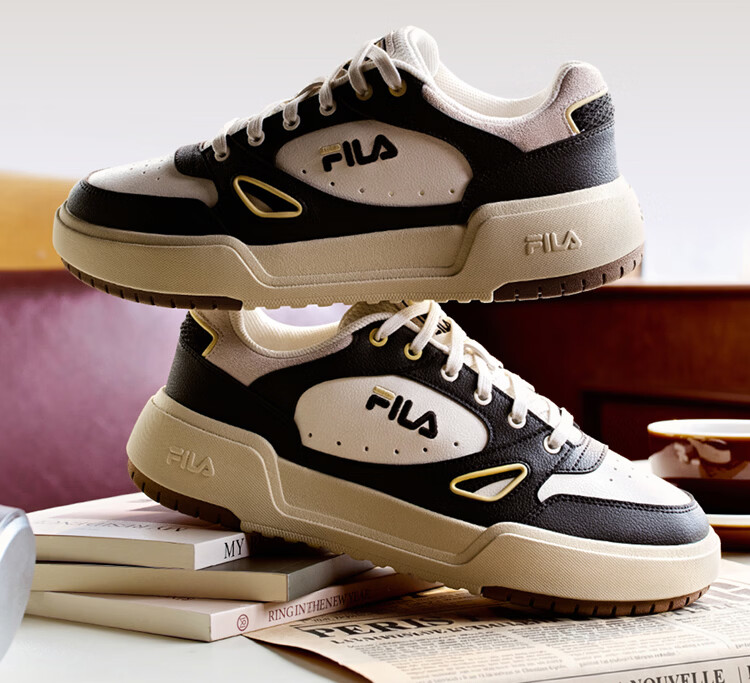 FILA Official Men's CAMPUS 1S Couple Sneakers Square Sole 1S White Casual Shoes 5