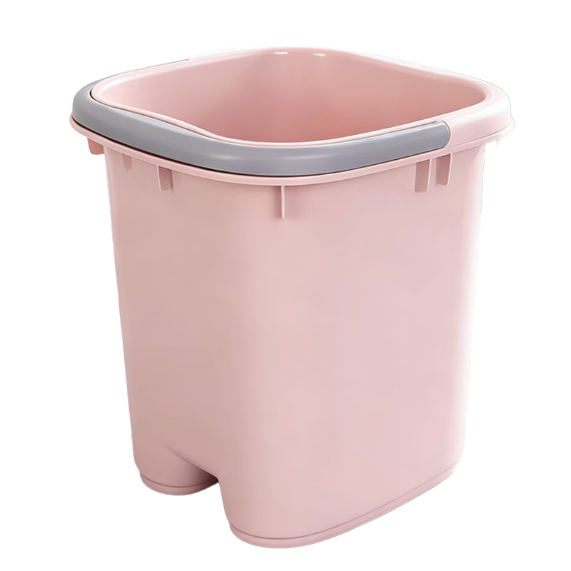 Fu Ai Jia Large Deep 36cm Foot Soaking Bucket Foot Bath Basin Foot Spa Tub Water Carrying Bucket Pink