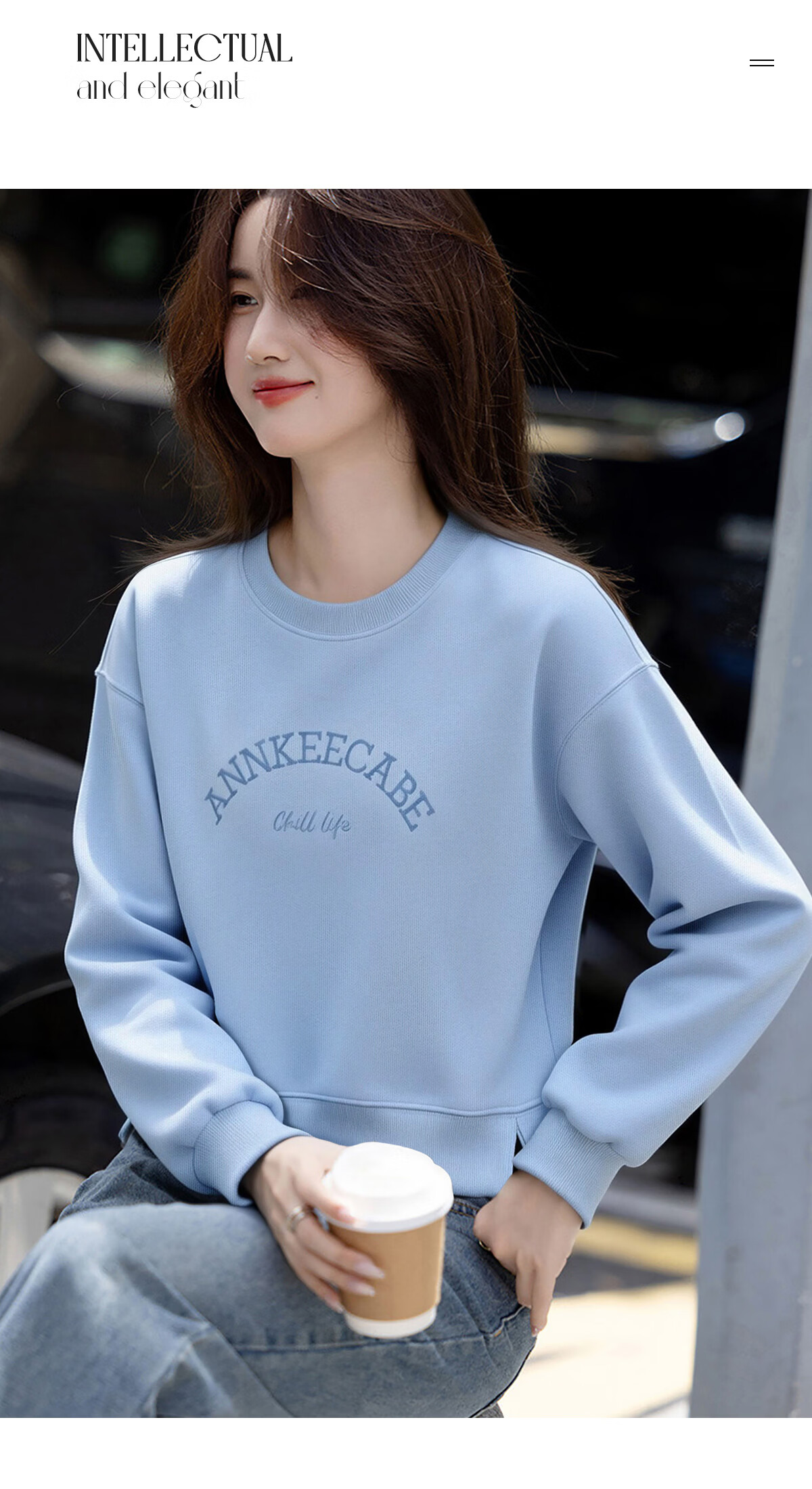 Chushen Crew Neck Printed Sweatshirt Women Lazy Style Casual Long Sleeve Top S143W1004 Light Gray XL 22