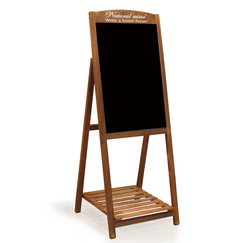 AUCS Chalkboard Easel Stand 40x60cm Magnetic Kids Writing Board Commercial School Classroom Home Small Whiteboard Coffee Color