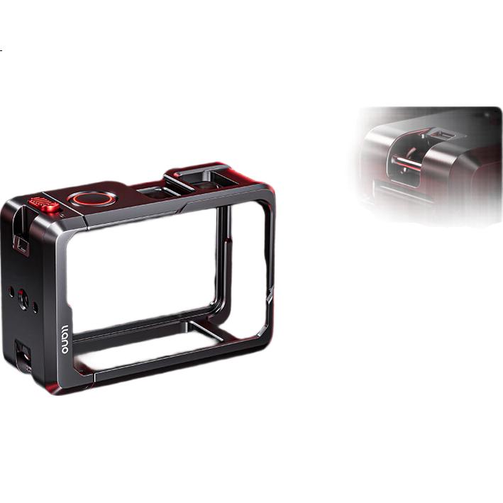 Защитная рамка Llano для DJI Action 5 Pro/4/3, аксессуар для экшн-камеры, полная защита от падений, быстросъемная, для видеосъемки и фотосъемки.