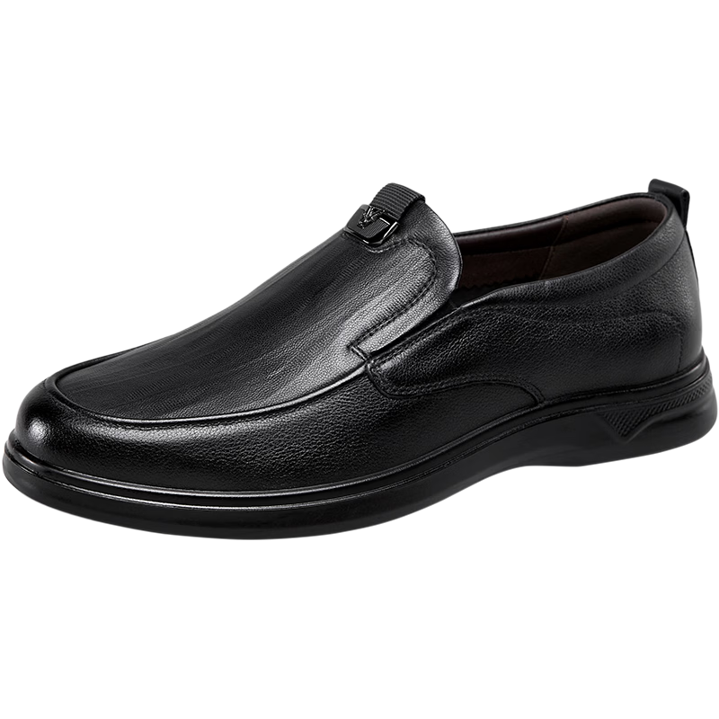 Eierkang Men's Business Casual Slip-On Driving Shoes Comfortable Loafers 61314W Black Size 43