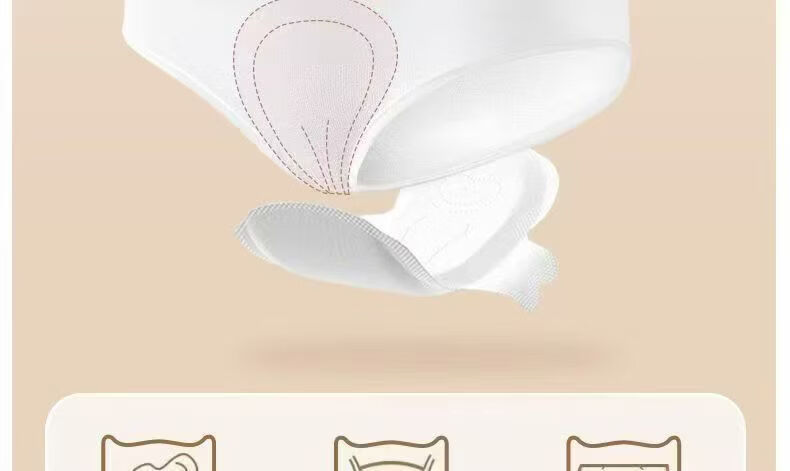 Qihaiqiu Disposable Underwear Plus Size High Waist 210 Jin Maternity Postpartum C-Section Antibacterial Purple Shorts 4 Pieces XXXXXL 7