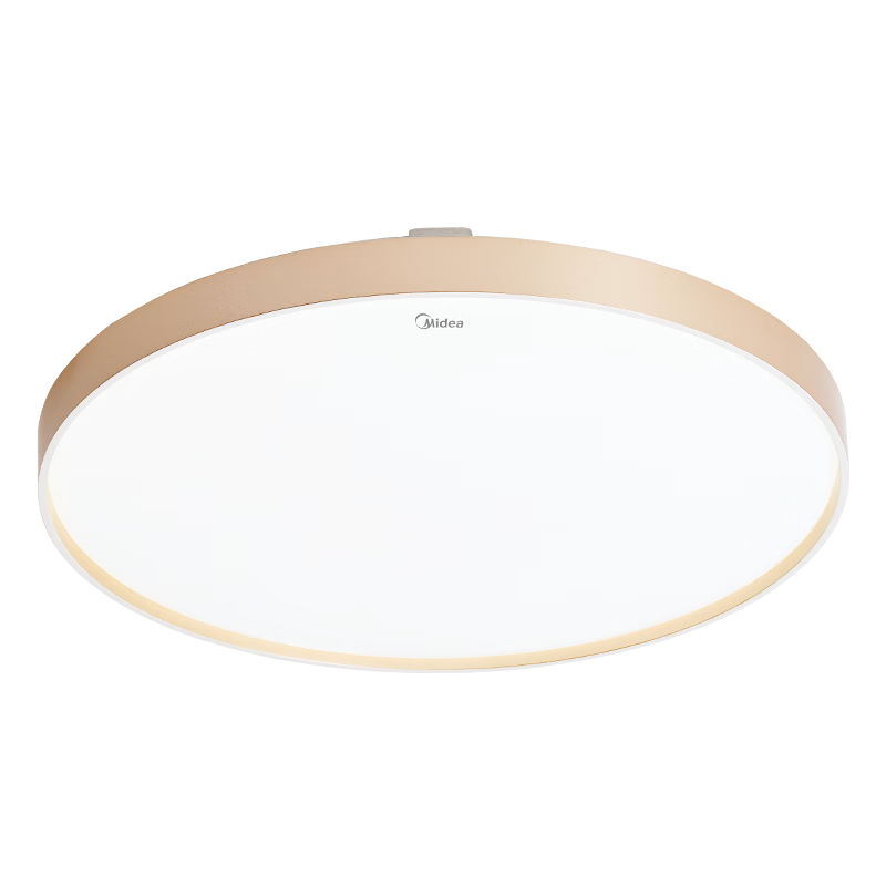 Midea LED Ceiling Light for Living Room, Dining Room, Bedroom, Children's Room, Three-Color Round Lamp Fixture, 60W Flowing Gold N1, Installation Included