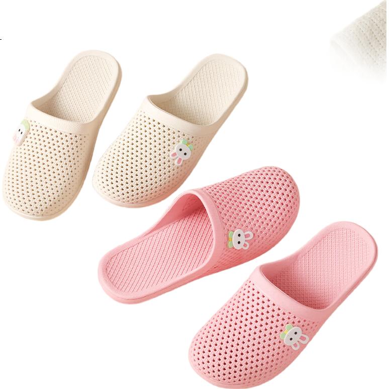 Женские домашние шлепанцы FOOTOPPO, противоскользящие, с закрытым носком, тихие, летние, для улицы