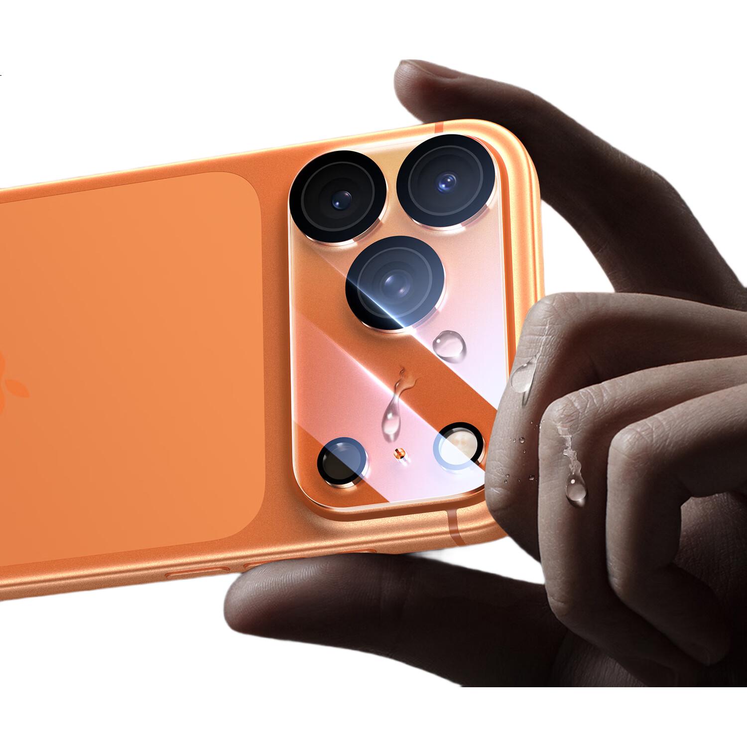 Защитное стекло для камеры BIAZE для iPhone 17, ультрапрозрачное, полное покрытие, защита задней камеры, закаленное стекло, устойчивое к царапинам и ударам